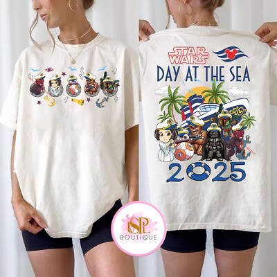 2-sided Disney Cruise Star Wars Day At The Sea Unisex Adult Kid Tee 040303