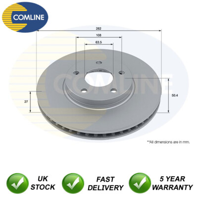 Brake Disc Front Comline Fits Ford Focus 2018- 1.0 1.5 D 2.0 + Other Models #1
