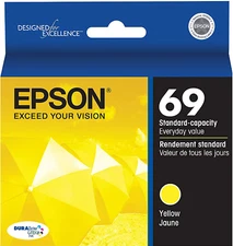 New Genuine Epson 69 Yellow Ink Cartridge WorkForce 1100 WorkForce 40
