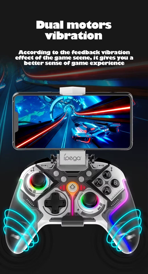Ipega New Bluetooth Game Controller Touchpad Wireless Gamepad Joystick - Image 3 of 4