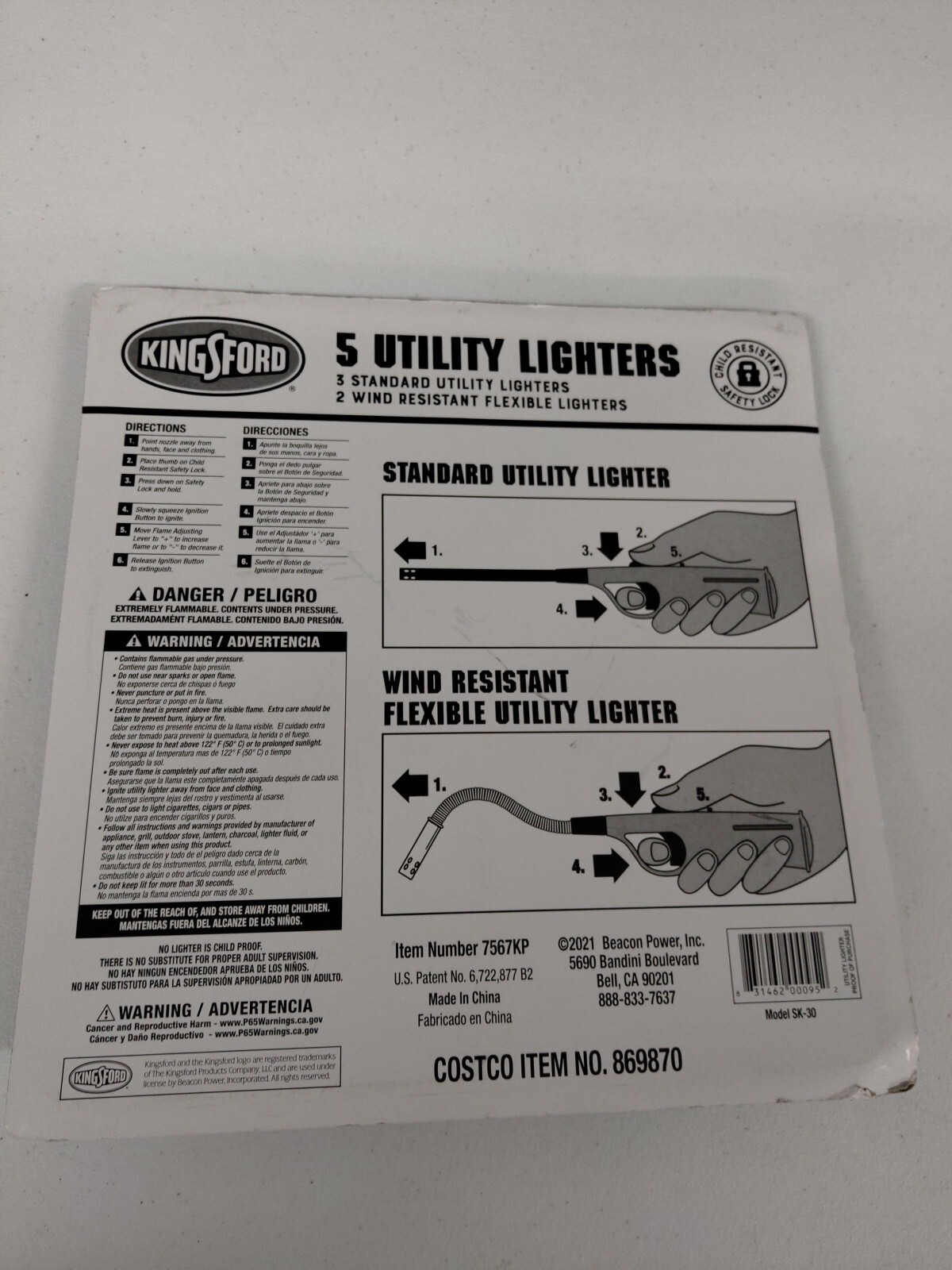 NEW Kingsford Utility Lighters 5 pc Value Pack Grill Charcoal BBQ