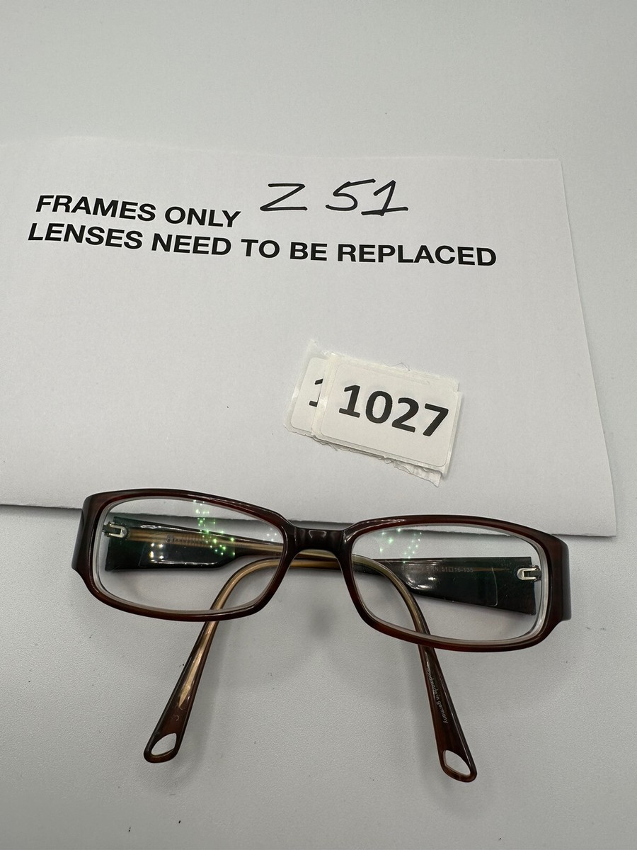 Freudenhaus Eyeglass Frames Sparrow BRN 51 16-135 Full Rim Munich
