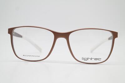 Lunettes lightec by MOREL 7892 Aluminium Bronze Argent Ovale Monture Neuf 