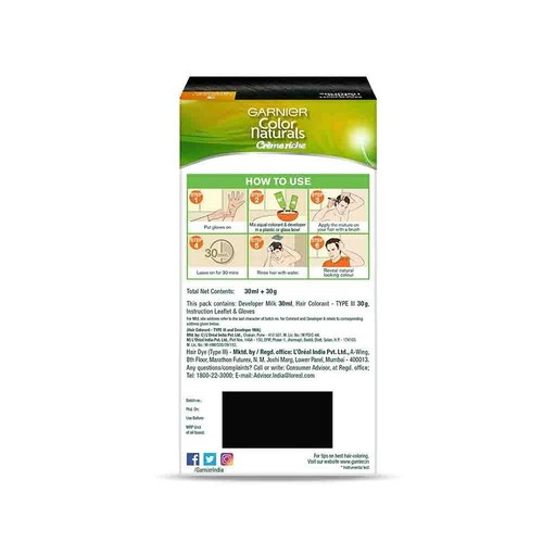 Crema para colorear el cabello Garnier color naturals hombre 30 ml + 30 g (Paquete de 2) - Imagen 9 de 13