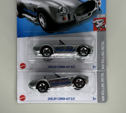 2024 Hot Wheels Shelby Cobra 427 S/C HW Rolling Metal "L" Case "ZAMAC" Lot of 2 - Picture 4 of 19
