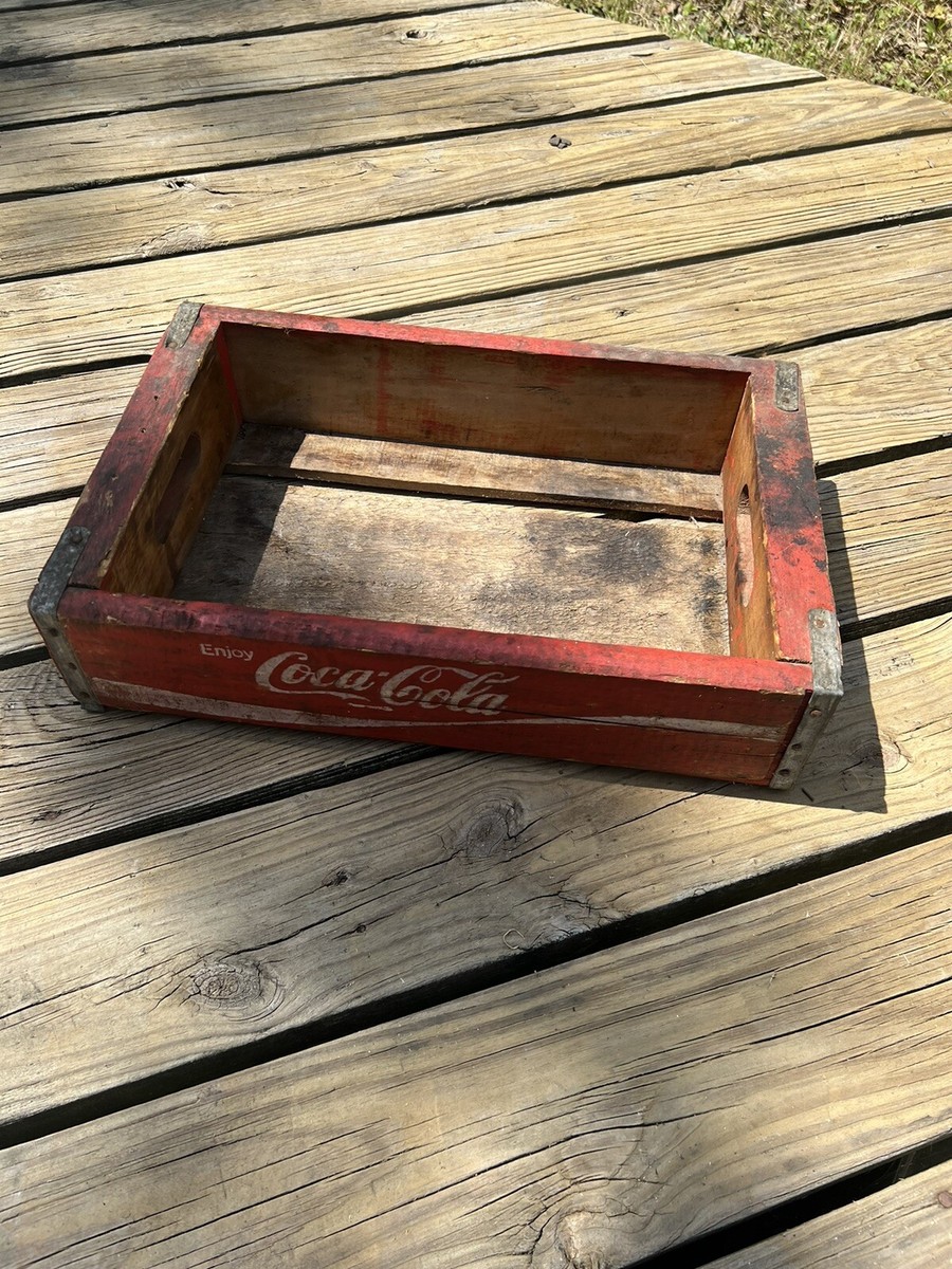 VINTAGE 1977 COKE COCA COLA WOODEN CRATE TEMPLE CHATTANOOGA | eBay