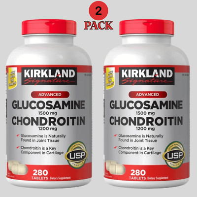 Kirkland Signature Glucosamine & Chondroitin, ( 2 Pack x 280 ct ) 560 Tablets