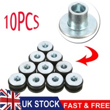 10Pcs Motorcycle Rubber Grommets Bolt Fit Honda Yamaha Suzuki Kawasaki Fairing