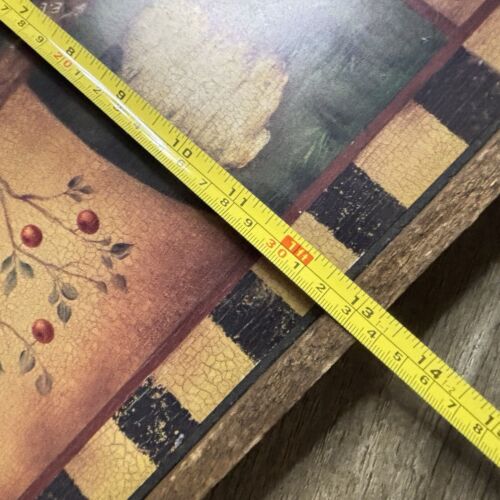 Insegna in legno primitiva Kindred Spirits At Heart con pecore 17x13 fattoria rustica - Foto 9 di 10