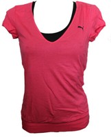 Damen Puma Weiss 508553 03 T-SHIRT Tp Trend Tee Rot Schwarz Gr. Xs Neu