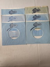 45 RPM 7" RECORD SLEEVES CO. SLEEVE 6 PACK SEE PHOTOS - Epic SLV13