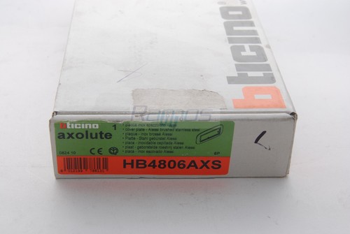 HB4806AXS Bticino / Legrand Plaque Elliptique 6 Modules Inox Brossé Alessi - Photo 2 sur 8