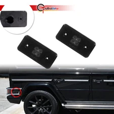 Rear Black Side Marker Light Housing Covers For Mercedes Benz G550 G500 G55 AMG