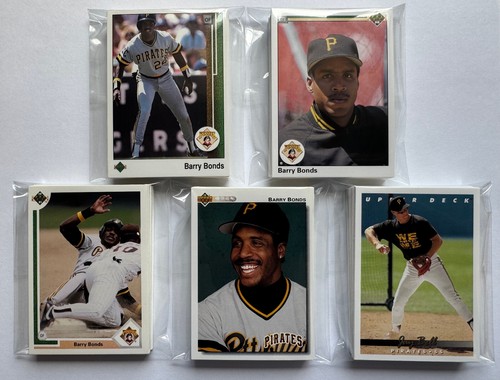 Pittsburgh Pirates 1989-93 Upper Deck Team Set Lot (5 sets w/Bonds, more)