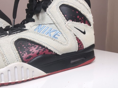 Nike Air Tech Challenge II Washed Denim Andre Agassi 2014 Release UK9 US10.5 - Picture 7 of 22