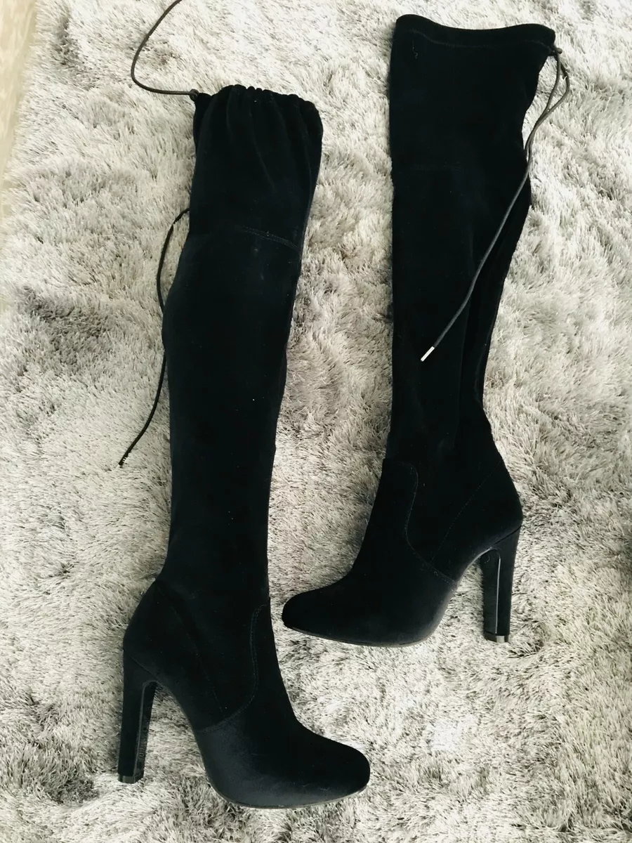 MAGNIFIQUE CUISSARDE MARIAMARE EN DAIM NOIR FEMME POINTURE 36