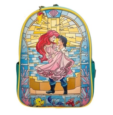 ★Loungefly★Disney シンデレラ ステンドグラス リュック Loungefly Disney Stained Glass Princess Cinderella, Ariel