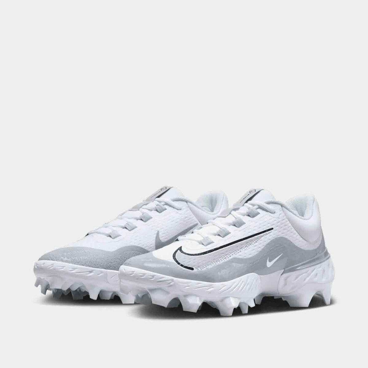 Nike Alpha Huarache Elite 4 Low MCS SZ 8.5 White Gray  display picture 3