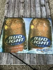Vintage Bud Light Beer Bar Electric Light Up  Display Sign Budweiser-works