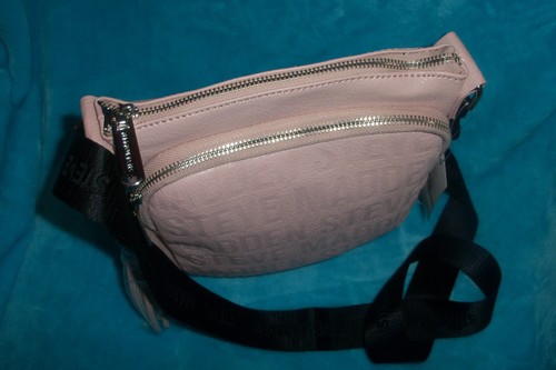 New W/ Tag STEVE MADDEN Pale Pink BGlamm Signature Logo Crossbody Bag - Picture 9 of 17