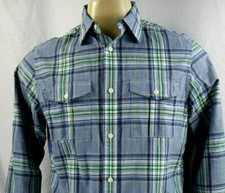 Banana Republic Men's Long Sleeve Casual Button Front Plaid Shirt Size M