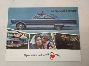 1967 Plymouth Belvedere GTX Hardtop Convertible Dealer Brochure Book 9" x 12"
