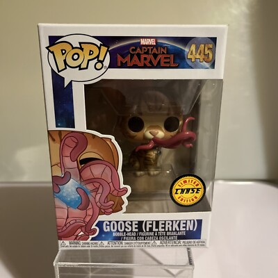 Funko pop vinyl captain marvel goose flerken chase figure 445