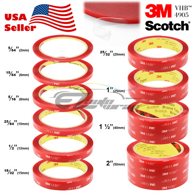*10 Feet* Genuine 3M VHB #4905 Double-Sided Mounting Clear Acrylic Tape Adhesive