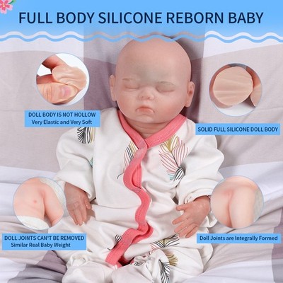 Lifelike Reborn Baby Dolls Girl 16 Inch Realistic Newborn Baby Doll for Gift