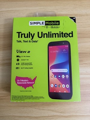 BLU View 2, B131DL, 32GB, Black  Prepaid Smartphone TracFone/Total by Verizon