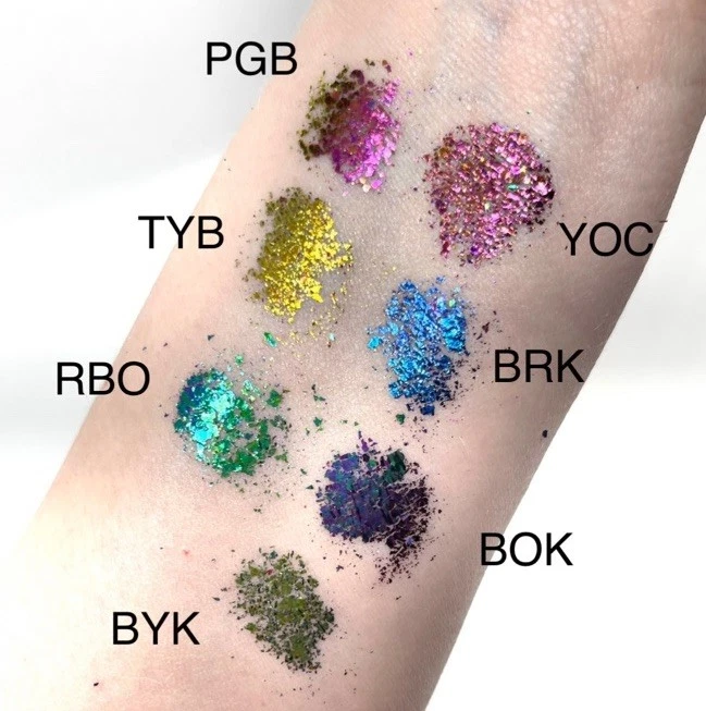 Dara Ettinger $120 Set Of 6 Duo chrome Glitter Eye Shadow New & Sealed - Image 2 of 4