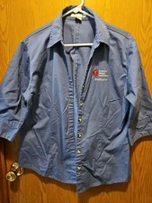 Tri-mountain Brand American Heart Association Instructor Shirt Womens Large
