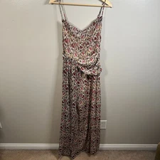 Majorelle Talia Leopard Maxi Dress Size Small Revolve Side Slit Party Cocktail