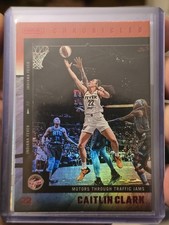 2025 Panini Caitlin Clark Chronicled Red Holo Motors Through #34 Fever