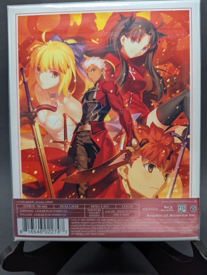 Fate/stay Night Unlimited Blade Works Complete Bluray Box Set Aniplex New Sealed - Image 3 of 4