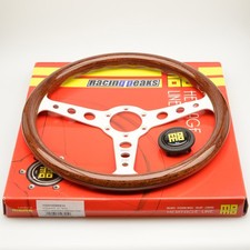 Momo Indy Heritage Steering Wheel 350mm Silver Race Sport Competition Tuning
