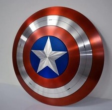 Captain America 18"Shield Medieval Warrior Mild Steel Round Cosplay Vintage Gift