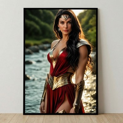 Wonder Woman Poster DC Comics Wall Art Superhero Poster Comic Art
