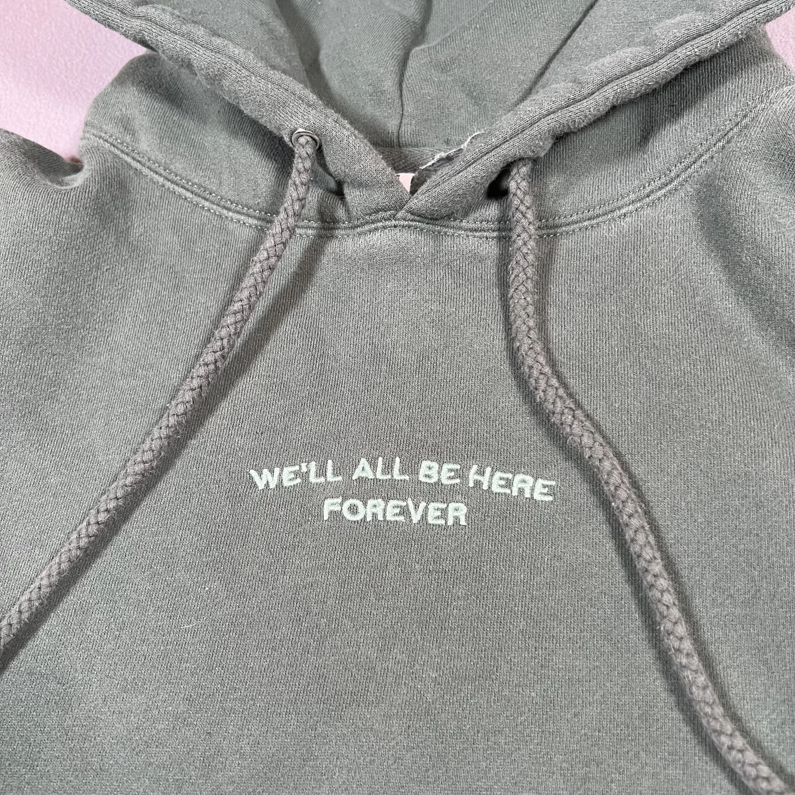 Noah Kahan We'll All Be Here Forever Hoodie Green Stick Season Tour Merch