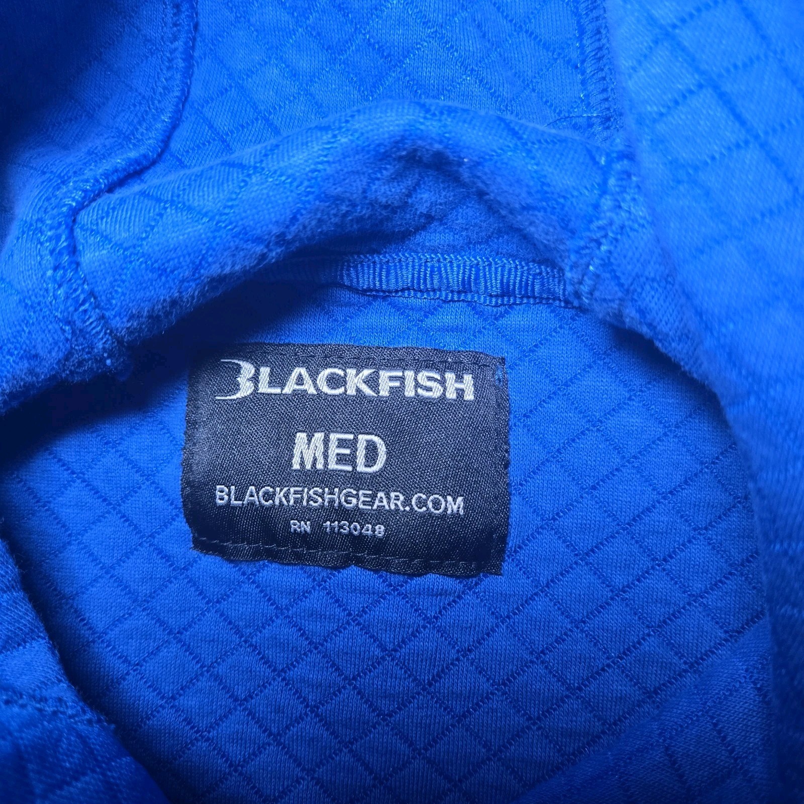 Blackfish Command Pullover Hoodie, Blue, Quilted … - image 3