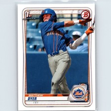 2020 Bowman Draft - Matthew Dyer #BD-92 - New York Mets