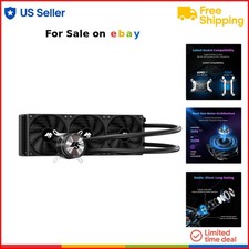 AIO CPU Cooler 360mm Metal Ceramic Pump PWM Fans Quiet High Performance