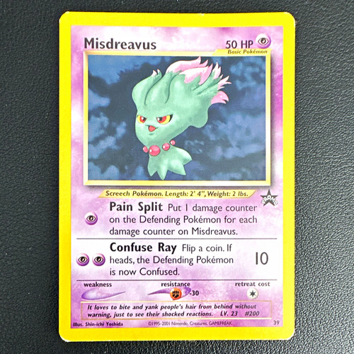 Misdreavus 39 Wotc Promo Pokémon Card 2001 English Regular 50 HP