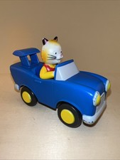 EUC Richard Scarry Busy Town Huckle Cat In Blue Car 2011 Retired Rare HTF