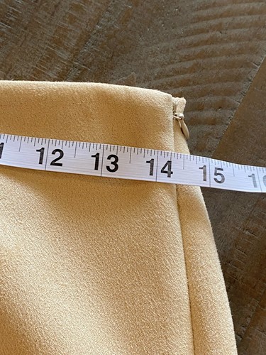Minifalda Free People AVAS tostada suave gamuza vegana corta ceñida costura acanalada talla 8 - Imagen 8 de 10