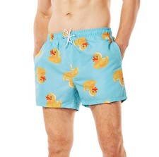 Mens Swim Trunks Short Funny Swimming Shorts Bathing Suit with Mesh Liner 3 I...