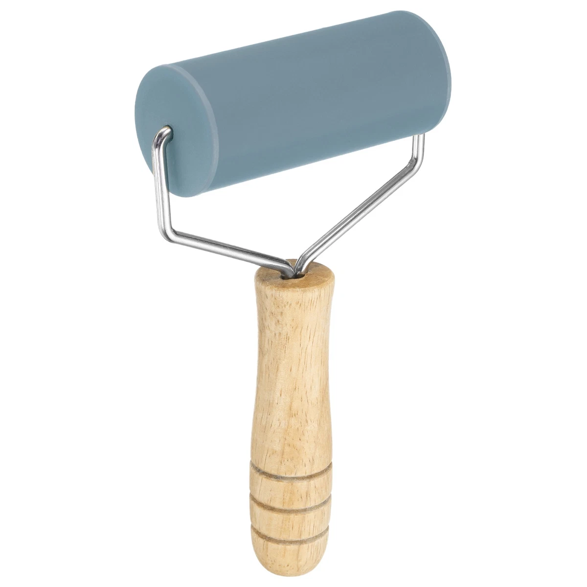Rolling Pin 7.6" x 1.69" Silicone Roller, Gray