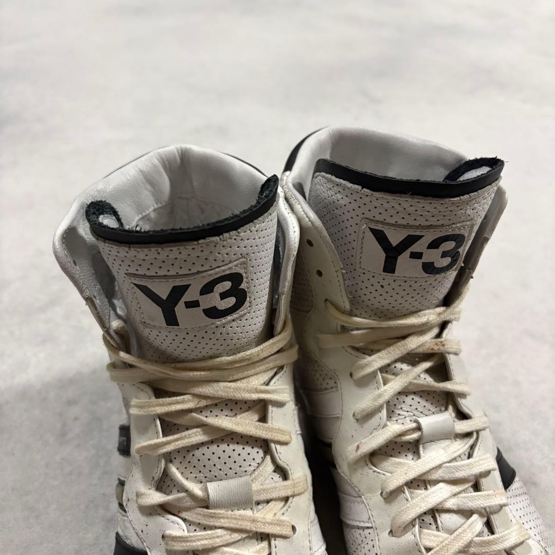 Y-3 Archive] Yohji Yamamoto Leather High Cut Sneakers 26.5cm White 