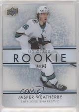 2021-22 Upper Deck Ovation UD Glass Rookies 148/349 Jasper Weatherby #GR-12 mq5