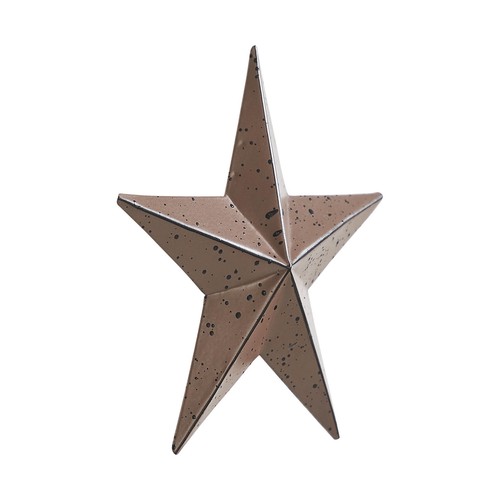 Metal Star Speckled Distressed Rust Brown 4x4 - Picture 7 of 7